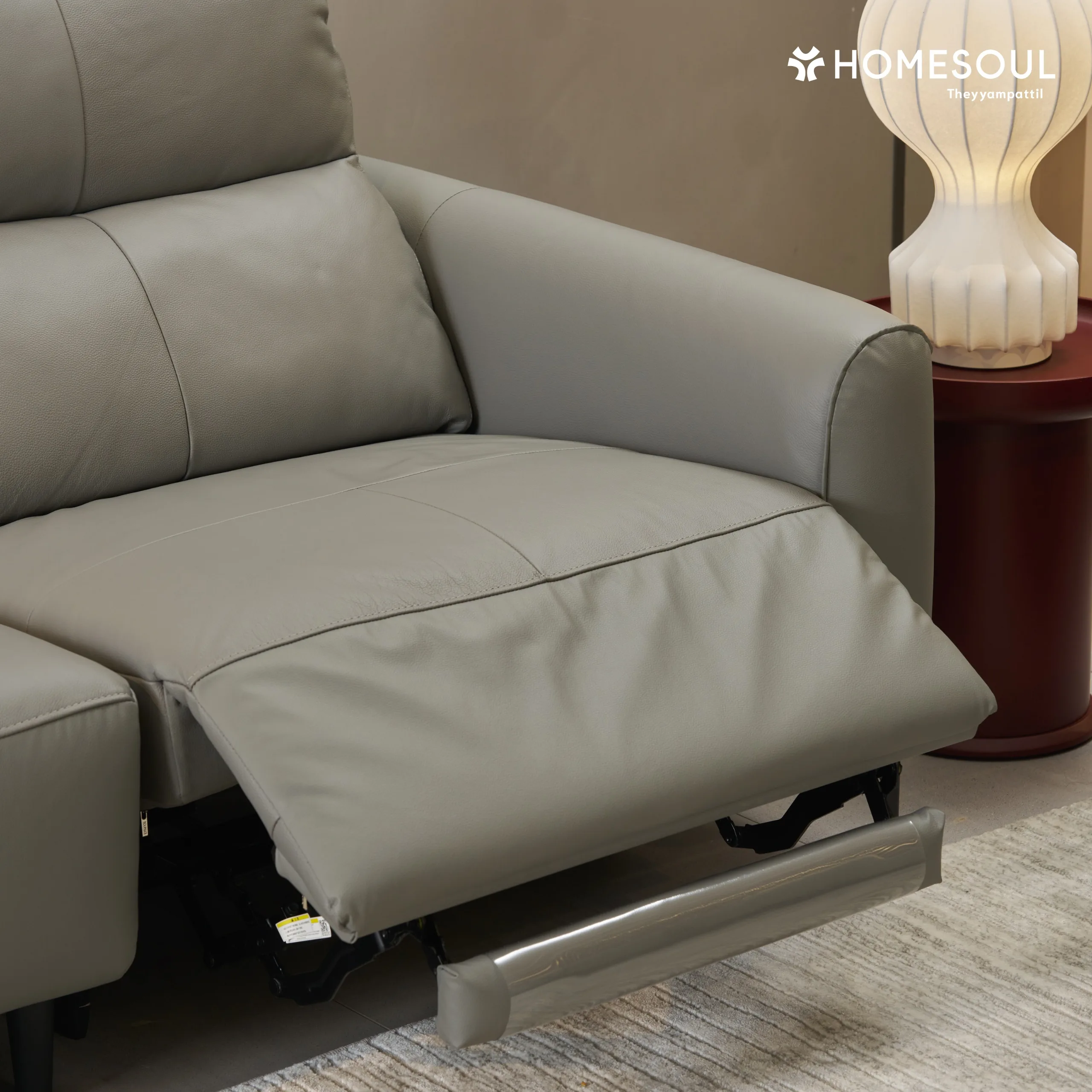 KUKA Premium Leather Motorized Recliner Sofa - Image 5