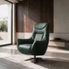 Premium relaxing chair with 1.5 mm half-leather upholstery